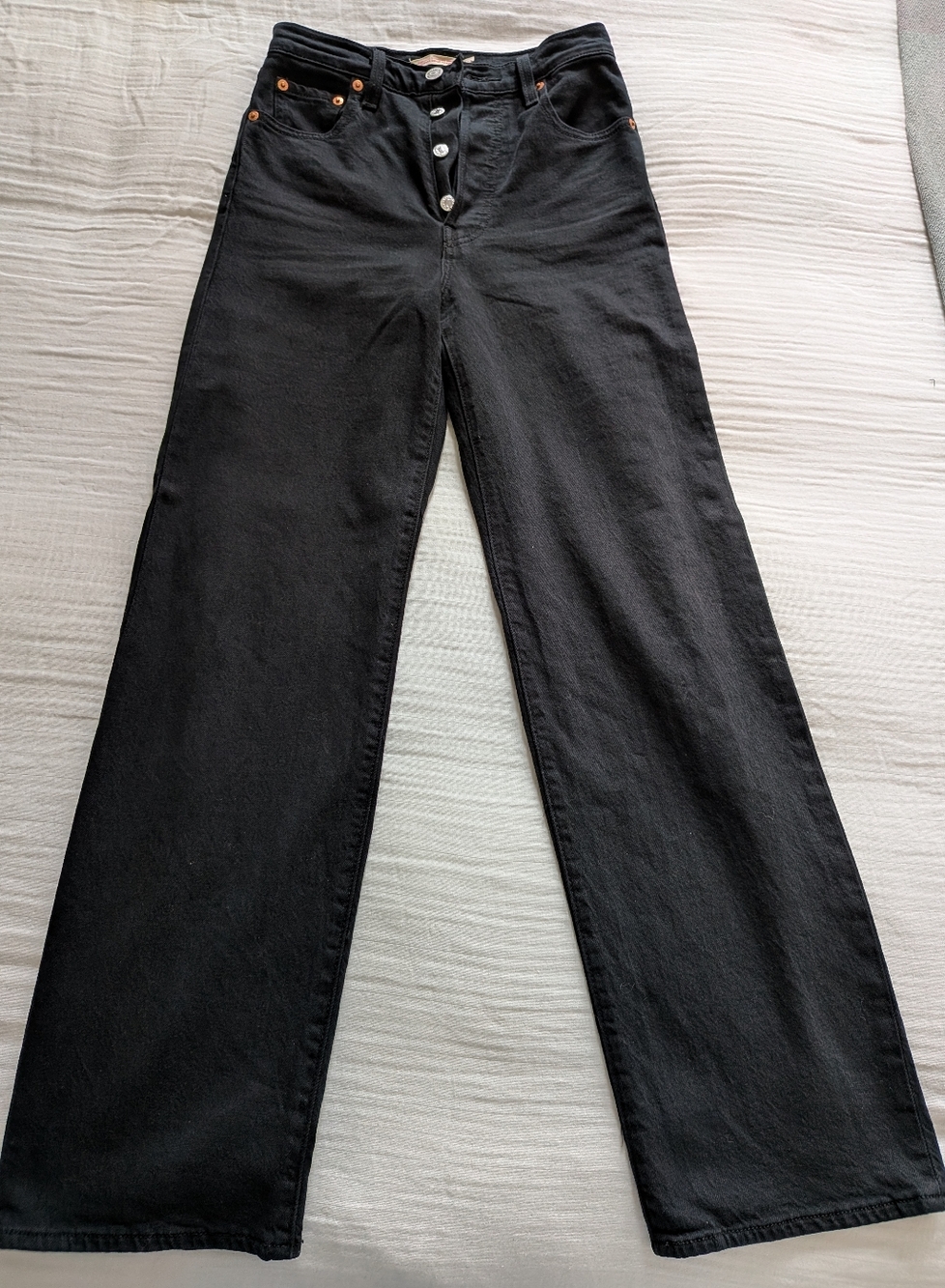Levi's Ribcage Straight Angle Black Size 23